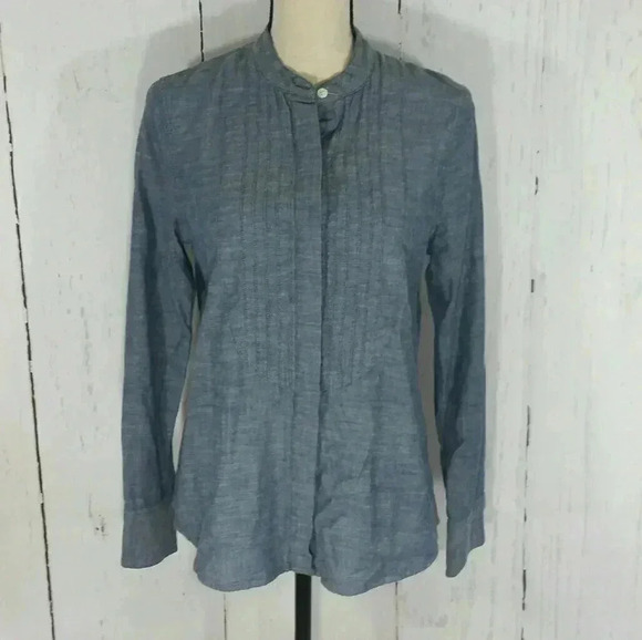 Lucky Brand Tuxedo Style Chambray Button Down - Picture 2 of 10